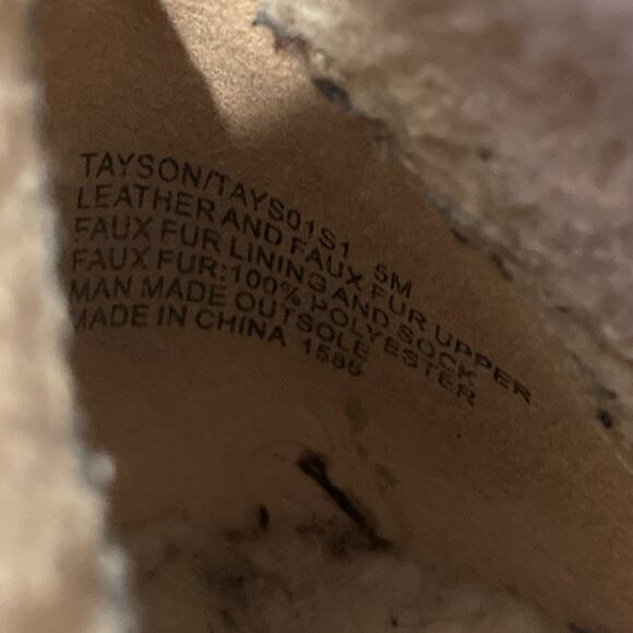 STEVE MADDEN Women's Tayson Ankle Boots Size 5M Chestnut Suede Faux Fur - Picture 8 of 8